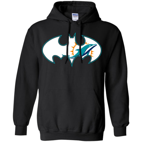 We Are The Miami Dolphins Batman Nfl Mashup Pullover Hoodie Sweatshirt Black / S Pullover Hoodie Sweatshirt - parenttees