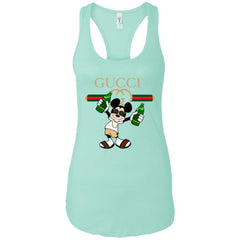 Gucci Mickey Mouse Drink Beer T-shirt Women Tank Top Women Tank Top - parenttees