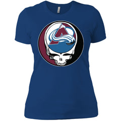 Colorado Avalanche Grateful Dead Steal Your Face Hockey Nhl Shirts Women Cotton T-Shirt Women Cotton T-Shirt - parenttees