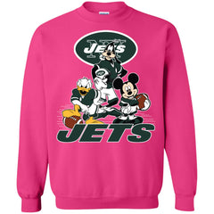 Mickey Mouse New York Jets American Football Nfl Sports Shirt Crewneck Pullover Sweatshirt Crewneck Pullover Sweatshirt - parenttees