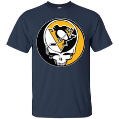 Pittsburgh Penguins Grateful Dead Steal Your Face Hockey Nhl Shirts Men Cotton T-Shirt Men Cotton T-Shirt - parenttees