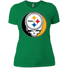 Pittsburgh Steelers Grateful Dead Steal Your Face Football Nfl Shirts Women Cotton T-Shirt Women Cotton T-Shirt - parenttees