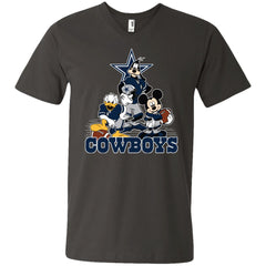 Mickey Mouse Dallas Cowboys American Football Nfl Sports Shirt Men V-Neck T-Shirt Men V-Neck T-Shirt - parenttees