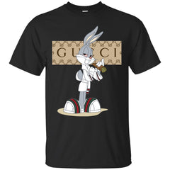 Gucci Rabbit Smoking Funny T-shirt Men Cotton T-Shirt Men Cotton T-Shirt - parenttees