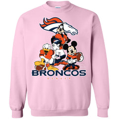 Mickey Mouse Denver Broncos American Football Nfl Sports Shirt Crewneck Pullover Sweatshirt Crewneck Pullover Sweatshirt - parenttees