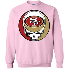 San Francisco 49ers Grateful Dead Steal Your Face Football Nfl Shirts Crewneck Pullover Sweatshirt Crewneck Pullover Sweatshirt - parenttees