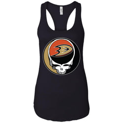 Anaheim Ducks Grateful Dead Steal Your Face Hockey Nhl Shirts Women Tank Top