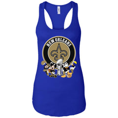 Nfl – New Orleans Saints Super Bowl 2019 Mickey Mouse Minnie Mouse Donald Duck Daisy Duck Football Women Tank Top Women Tank Top - parenttees