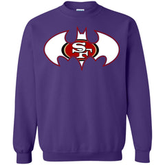 We Are The San Francisco 49ers Batman Nfl Mashup Crewneck Pullover Sweatshirt Crewneck Pullover Sweatshirt - parenttees