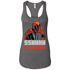 Marvel Deadpool Shhh No One Cares Whisper Women Tank Top Women Tank Top - parenttees