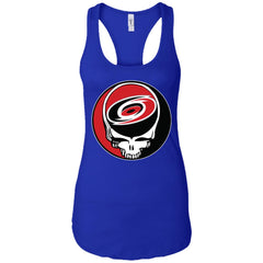 Carolina Hurricanes Grateful Dead Steal Your Face Hockey Nhl Shirts Women Tank Top Women Tank Top - parenttees