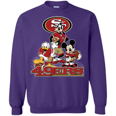 Mickey Mouse San Francisco 49ers American Football Nfl Sports Shirt Crewneck Pullover Sweatshirt Crewneck Pullover Sweatshirt - parenttees