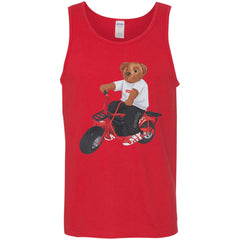 Supreme Bear Moto T-shirt Men Cotton Tank Men Cotton Tank - parenttees