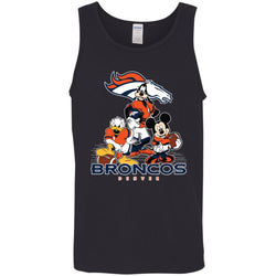 Mickey Mouse Denver Broncos American Football Nfl Sports Shirt Men Cotton Tank