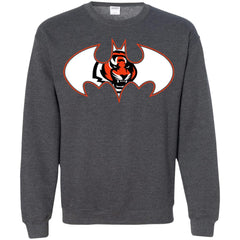 We Are The Cincinnati Bengals Batman Nfl Mashup Crewneck Pullover Sweatshirt Crewneck Pullover Sweatshirt - parenttees