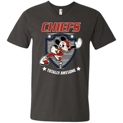 Nfl – Kansas City Chiefs Totally Awesome Mickey Mouse Super Bowl 2019 Football Men V-Neck T-Shirt Men V-Neck T-Shirt - parenttees