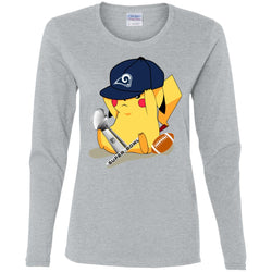 Nfl – Los Angeles Rams Pikachu Super Bowl 2019 Football Women Long Sleeve Shirt