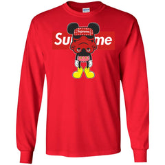 Supreme Robot Mickey Hot T-shirt Men Long Sleeve Shirt Men Long Sleeve Shirt - parenttees