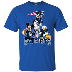 Nfl - New England Patriots Donald Duck Goofy Mickey Mouse Super Bowl 2019 Football Men Cotton T-Shirt Men Cotton T-Shirt - parenttees