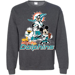 Mickey Mouse Miami Dolphins American Football Nfl Sports Shirt Crewneck Pullover Sweatshirt Crewneck Pullover Sweatshirt - parenttees