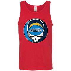 Los Angeles Chargers Grateful Dead Steal Your Face Football Nfl Shirts Men Cotton Tank Men Cotton Tank - parenttees