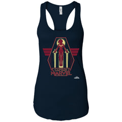 Captain Marvel Red Yellow Flight Powers Women Tank Top Women Tank Top - parenttees