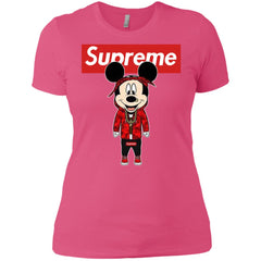 Supreme Mickey Style Fashion T-shirt Women Cotton T-Shirt Women Cotton T-Shirt - parenttees