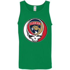 Florida Panthers Grateful Dead Steal Your Face Hockey Nhl Shirts Men Cotton Tank Men Cotton Tank - parenttees