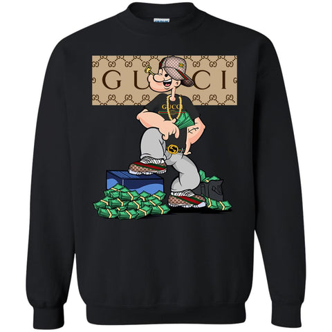 Gucci Cartoon T-shirt Crewneck Pullover Sweatshirt Black / S Crewneck Pullover Sweatshirt - parenttees