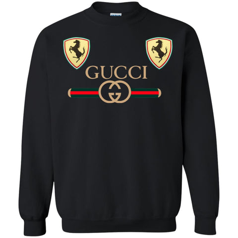 Best Gucci Ferrari New T-shirt Crewneck Pullover Sweatshirt Black / S Crewneck Pullover Sweatshirt - parenttees