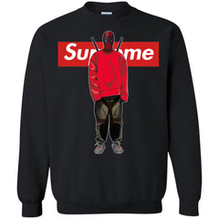 Supreme Deadpool Hiphop T-shirt Crewneck Pullover Sweatshirt Crewneck Pullover Sweatshirt - parenttees