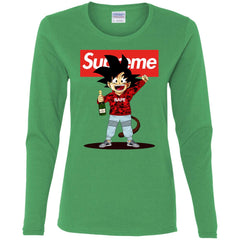 Supreme Songoku T-shirt Women Long Sleeve Shirt Women Long Sleeve Shirt - parenttees