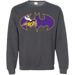 We Are The Minnesota Vikings Batman Nfl Mashup Crewneck Pullover Sweatshirt Crewneck Pullover Sweatshirt - parenttees