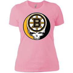 Boston Bruins Grateful Dead Steal Your Face Hockey Nhl Shirts Women Cotton T-Shirt Women Cotton T-Shirt - parenttees