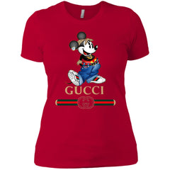 Gucci T-shirt Mouse Mickey Cartoon T-shirt Women Cotton T-Shirt Women Cotton T-Shirt - parenttees