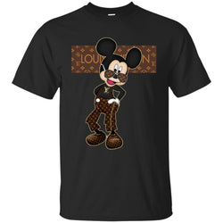 Best Louis Vuitton Mickey Fashion T-shirt Men Cotton T-Shirt