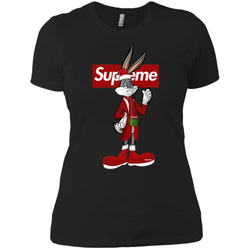 Supreme Rabbit Party T-shirt Women Cotton T-Shirt