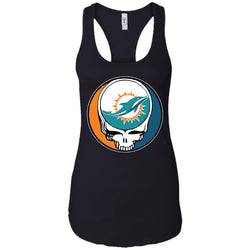 Miami Dolphins Grateful Dead Steal Your Face Football Nfl Shirts Women Tank Top