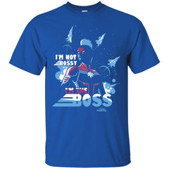 Captain Marvel I'm The Boss Space Blue Red Men Cotton T-Shirt Men Cotton T-Shirt - parenttees