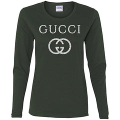 Vintage Gucci Logo Inspired Women Long Sleeve Shirt Women Long Sleeve Shirt - parenttees