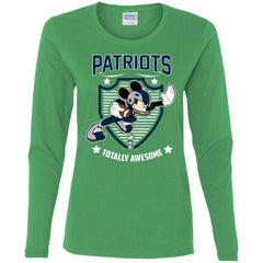 Nfl – New England Patriots Totally Awesome Mickey Mouse Super Bowl 2019 Football Women Long Sleeve Shirt Women Long Sleeve Shirt - parenttees