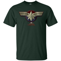 Marvel Captain Marvel Movie Chest Symbol Men Cotton T-Shirt Men Cotton T-Shirt - parenttees