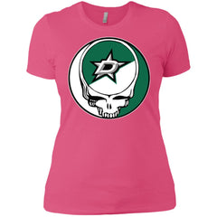 Dallas Stars Grateful Dead Steal Your Face Hockey Nhl Shirts Women Cotton T-Shirt Women Cotton T-Shirt - parenttees