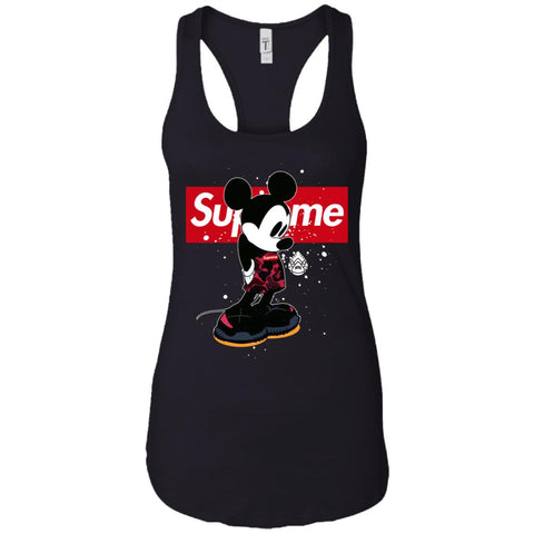 Supreme Mickey Babe Cute Love T-shirt Women Tank Top Black / X-Small Women Tank Top - parenttees