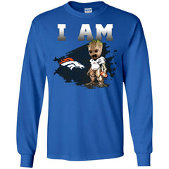 Nfl Denver Broncos I Am Groot T-shirt Men Long Sleeve Shirt Men Long Sleeve Shirt - parenttees