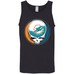 Miami Dolphins Grateful Dead Steal Your Face Football Nfl Shirts Men Cotton Tank