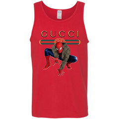 Spider Man Gucci Funny  Trend T- Shirt Men Cotton Tank Men Cotton Tank - parenttees