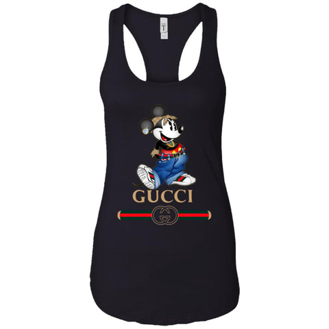 Gucci T-shirt Mouse Mickey Cartoon T-shirt Women Tank Top Black / X-Small Women Tank Top - parenttees