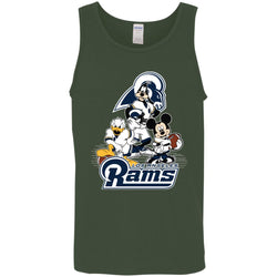 Mickey Mouse Los Angeles Rams American Football Nfl Sports Shirt Men Cotton Tank