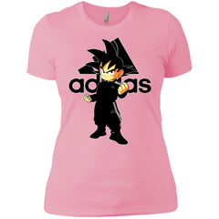 Goku Adidas Black T-shirt Women Cotton T-Shirt Women Cotton T-Shirt - parenttees